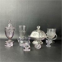 Lot of Sun Purple Glassware
A few pieces have