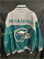 Philadelphia Eagles NFL Leather Jacket (2XL)