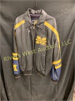 Michigan Wolverines Leather Jacket  (L)
