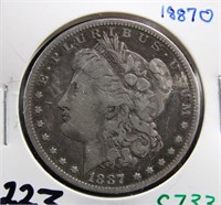 1887 O MORGAN DOLLAR COIN