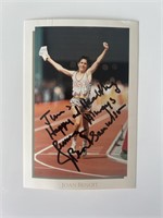 Gold Medalist Joan Benoit signed postcard