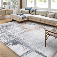 USED-Calore Rugs Mordern Soft Abstract Distressed