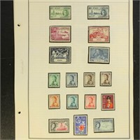 Fiji Stamps Mint NH on pages in mounts, fresh