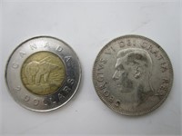 50 Cents canadien en argent de 1952