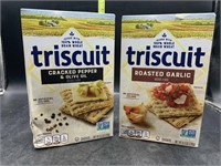 2 triscuit 8.5oz boxes - cracked pepper & olive