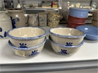 4 China Ceramic Salad Bowls