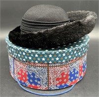 Vintage Mr John Paris Classic Hat w Tags & Box