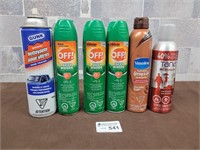 3 Off Spray, all protectant spray, moisturizer etc