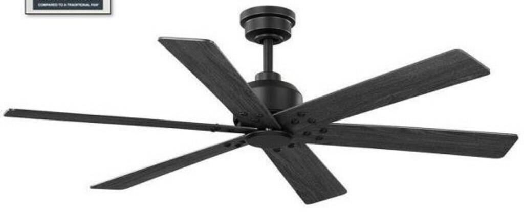 Cortaine 54 In. Matte Black Ceiling Fan