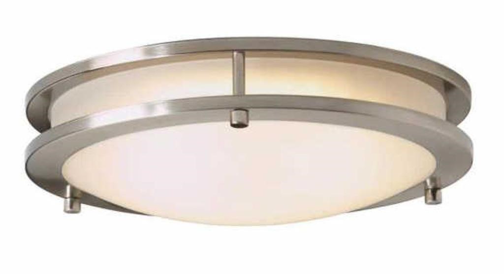 Flaxmere 12 In. Brushed Nickel Flush Mount