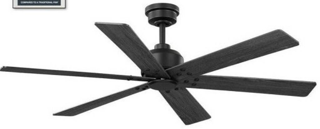 Cortaine 54 In. Matte Black Ceiling Fan