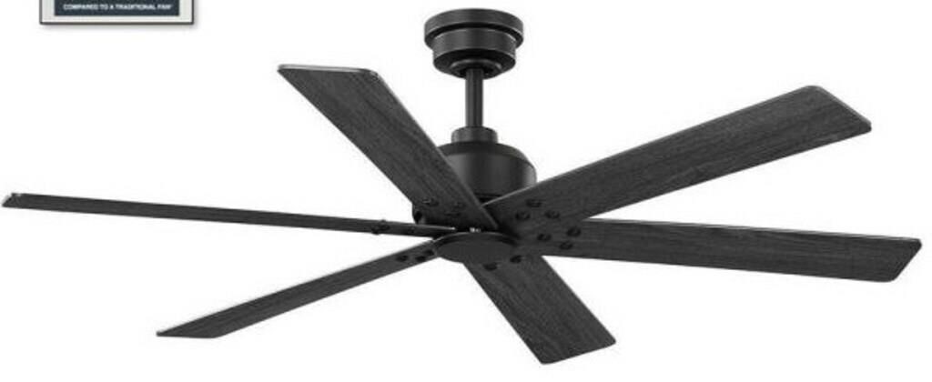 Cortaine 54 In. Matte Black Ceiling Fan