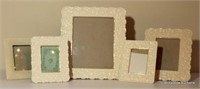 5 Pc Lot - Ivory Picture Frame
