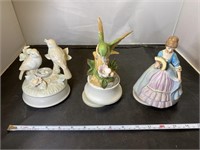 3 Piece Ceramic Musical Figures