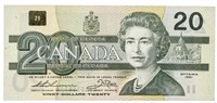 Bank of Canada 1991 $20 (AIX) No Serif AU