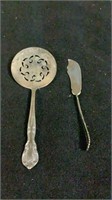 vintage ESTATE STERLING silver serving spoon
