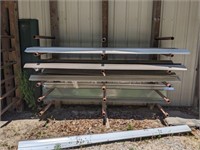 GROUP OF ASSORTED METAL RIDGE ROW ROOFING
