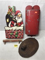 Vintage Wooden Christmas Decorations