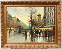 Antoine Blanchard, Boulevard Saint Martin Painting