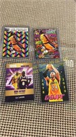 4 Kobe Bryant Basketball Cards