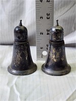 Sterling silver salt and pepper shakers