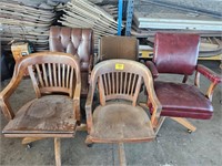 (5) ROLLING OFFICE CHAIRS