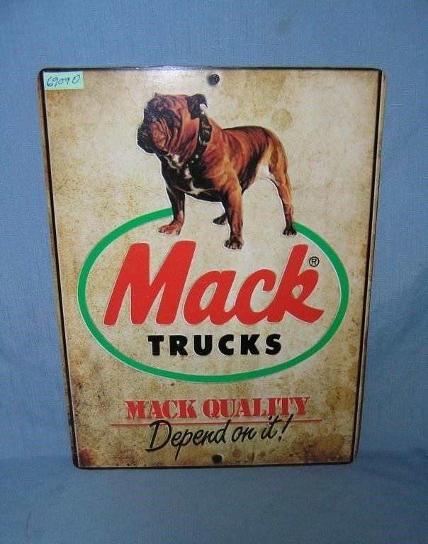 Mack Trucks style advertising sign