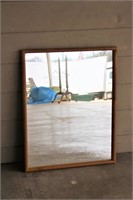 Oak Wall Mirror 30x24"
