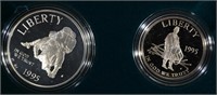 1995 CIVIL WAR 2 coin PROOF SET