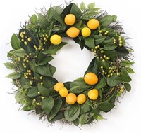 Valery Madelyn 24 Inch Lemons Wreath