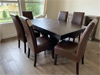 DINING TABLE & 6 CHAIRS