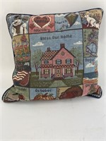 Bless Our Home Months of the Year Pillow 12x12"