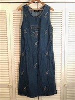 VINTAGE M.P.H. BLUES DENIM DRESS MEDIUM