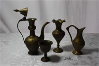 4 Pc Brass Decorative Items