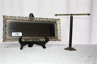 Hand Towel Holder and Mirrored Tray
