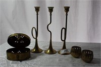 6 Pc Brass Decorative Items