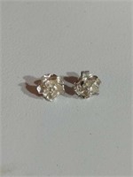 Sterling Rose Earrings