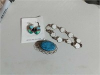 Sterling Jewelry Lot incl Turquoise