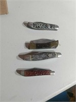 4 Vintage Pockets Knives incl camillus