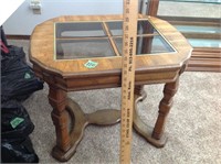 glass top end table,  Lots 101, 115, 120 match