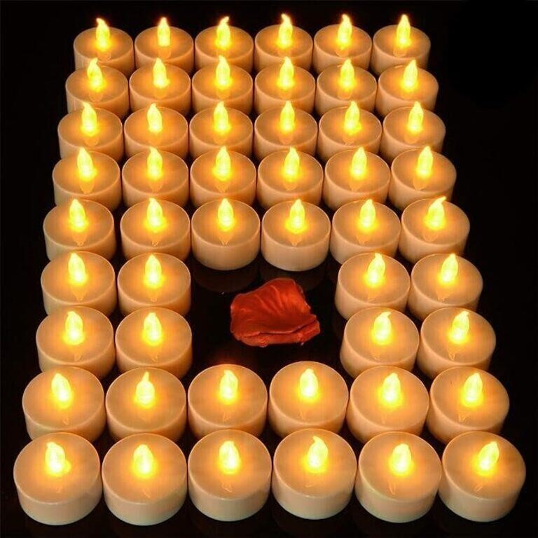 NEW Flameless Tealight Candles, Pack of 50 CT