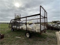 20' Pin Hitched Caged Trailer