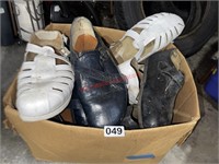 Box Lot of Very Large Shoes