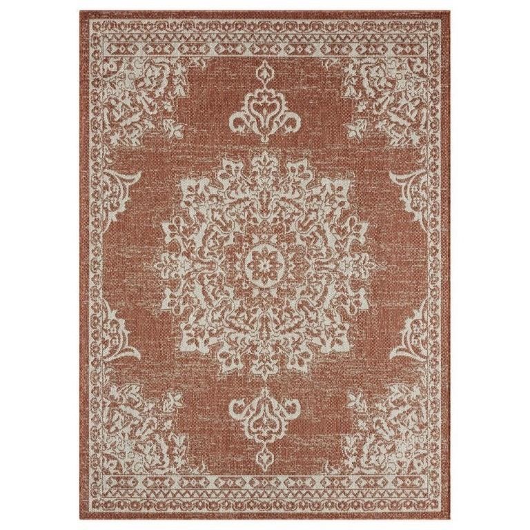 Patio Country Rug Terracota/Ivory 6 ft. X 9 ft.