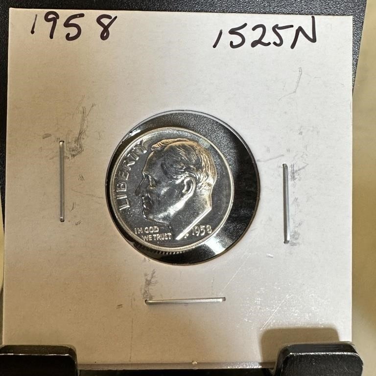 1958 PROOF SILVER ROOSEVELT DIME