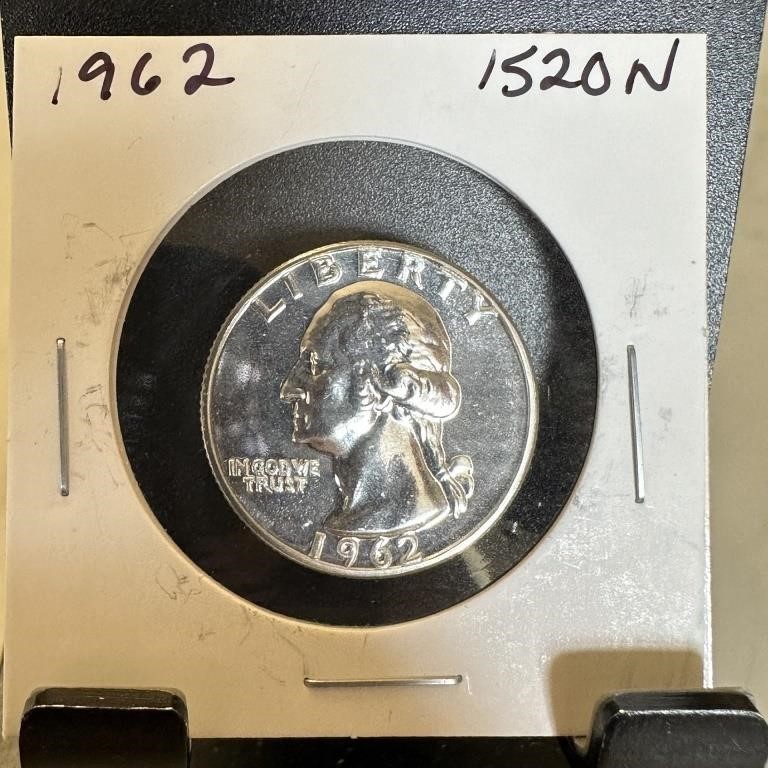 1962 PROOF SILVER WASHINGTON QUARTER