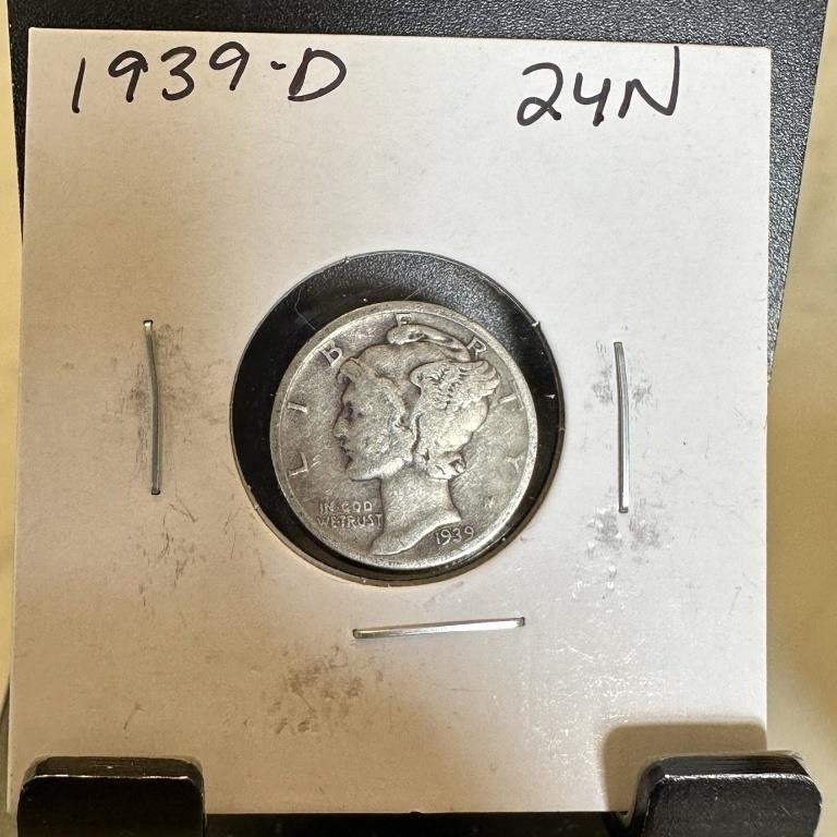 1939-D PROOF SILVER ROOSEVELT DIME