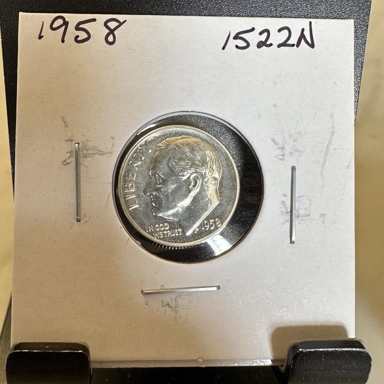 1958 PROOF SILVER ROOSEVELT DIME