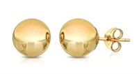 14k Yellow Gold Ball Stud Earrings 5mm