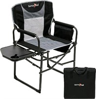 New SunnyFeel Camping Director Chair, Portable Fol